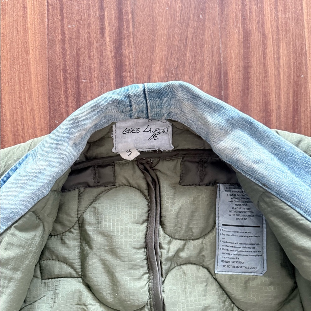 SOLD Greg Lauren quilt jacket sz3
